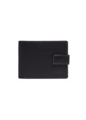 Black men's leather wallet PORMS-0700-99(Z26), front product view on a light background.