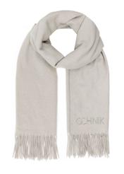 Light gray women's winter scarf SZADT-0185-91(Z24)