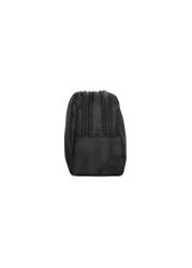 Black women's cosmetic bag TOREN-0348-99(Z26), side view of the product on a white background.