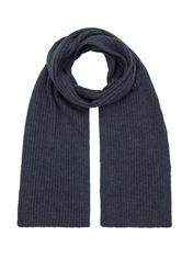Navy blue men's winter scarf SZAMT-0016-7E(Z26)