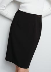 Classic black pencil skirt SPCDT-0088-99(W24)-03