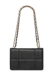 Small women's handbag in black TOREC-1186-99(W26) - product view from the back, on a white background.