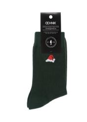 Green Christmas socks for men SKAMT-0160-54(Z23)-02