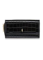 Large black croco women's wallet POREC-0351-97(Z24)-01