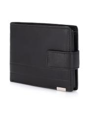 Black leather men's wallet PORMS-0144-99(Z23)-02