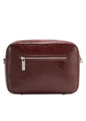 Burgundy women's handbag TOREC-0003J-49(Z25) - product view from the back on a white background.