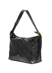 Women's handbag in black TOREC-1284-9I(Z26), diagonal product view on a white background.