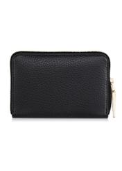 Women's black leather wallet PORES-0898-99(Z23)-03