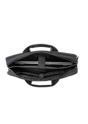 Black laptop bag TORMN-0401-99(W26) - product view from above, on white background.