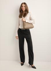 Light brown leather handbag TORES-0975-1K(Z26)