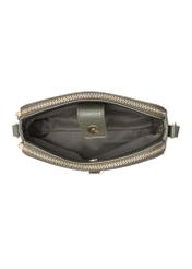 Small women's khaki handbag TOREC-0830B-55(Z25), product view inside on white background.