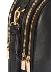 Black leather women's backpack TORES-1162-99(Z25)