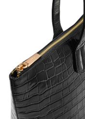 Women's leather shopper handbag TORES-0939F-9G(W26), close-up of the product detail on a white background.