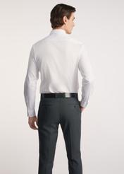White men's slim-fit shirt KOSMT-0352-0A(W26) - back view of the product, on a model, against a light background. Full body visible.