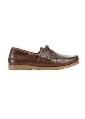 Men's dark brown leather shoes BUTYM-0540-1I(W26), side view of the product on a white background.