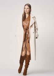 Women's wool coat with belt FUTDT-0022-16(Z22)-02