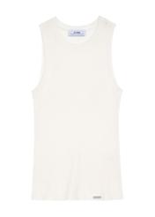 Cream women's blouse BLUDT-0197-12(Z25) - front product view on white background.