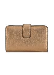 Gold leather women's wallet PORES-0880-28(Z23)-03