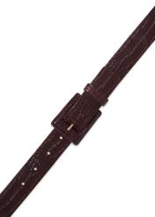 Brown women's belt with animal motif PASDS-0355-1I(Z26) - front product view, on white background.