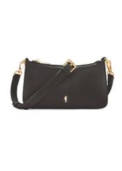 Small black women's handbag TOREC-1188-99(W26), product view from the front on a white background.