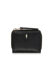 Small women's black leather wallet PORES-0815-99(Z24)-01