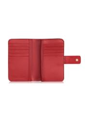 Women's red leather wallet PORES-0896-40(Z23)-05