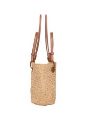 Large women's straw shopper bag TOREC-1217-1E(W26), side view of the product on a white background.