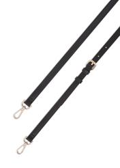 Black fabric women's handbag TOREN-0355-99(Z26), view of the product strap on a white background.