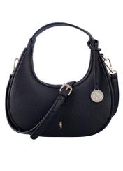 Black small shoulder bag TOREC-1319-9I(Z26), front product view on white background.