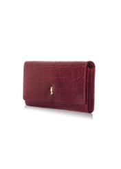 Leather pink women's wallet PORES-0889A-31(Z24)-02