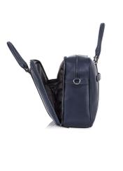 Navy blue roomy men's bag TORMN-0288-69(W23)-04