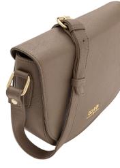 Brown leather women's postbag TORES-0972-80(W24)-06