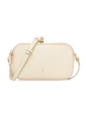 Leather light yellow women's handbag TORES-1289-2A(W26), front product view on white background.