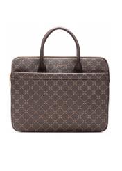 Brown laptop bag with monogram TOREC-1078-89(Z25)