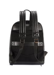 Large men's leather backpack TORMS-0493-99(W26) - product view from the back, on a white background.