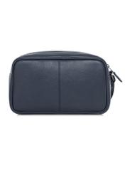 Navy blue leather men's cosmetic bag TORMS-0182D-69(W25)-04