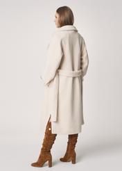 Women's wool coat with belt FUTDT-0022-16(Z22)-03