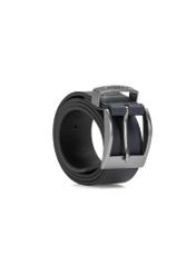 Navy blue leather men's belt PASMS-0127E-69(W25)-02