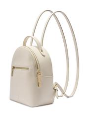 Small cream women's backpack TOREC-1128-0B(W26) - diagonal product view, on a white background.