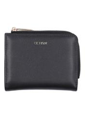 Small black women's wallet POREC-0400A-99(Z26), front view on a white background.