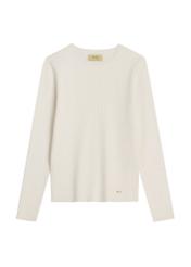 Women's ribbed longsleeve LSLDT-0028-0B(W26), front product view on white background.