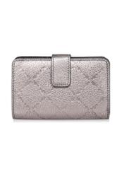 Women's silver leather wallet PORES-0874-92(Z23)-03