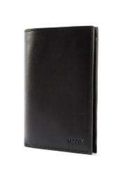Leather black men's wallet PORMS-0640-99(W25)