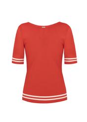 Women's short sleeve sweater SWEDT-0090-41(W19)-02