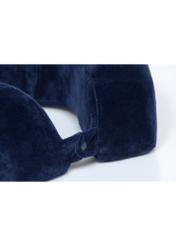 Navy blue travel bolster AW-003-0004-69(W24)-04