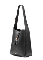 Black women's bag TOREC-1059-99(Z25), diagonal view of the product on a white background.
