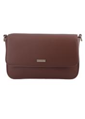 Light brown women's shoulder bag TOREC-1255-1G(Z26), front product view on white background.