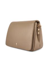 Dark beige leather women's handbag TORES-0911F-1K(W26)