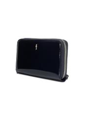 Large navy blue women's wallet POREC-0418-69(Z25), diagonal product view on a white background.