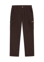 Men's brown cargo trousers SPOMT-0130-1I(Z26), front view of the product on a white background.